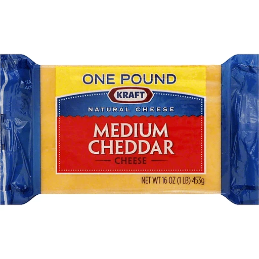 Kraft Medium Cheddar Block