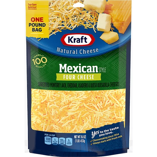 Kraft Mexican 4 Cheese Shred