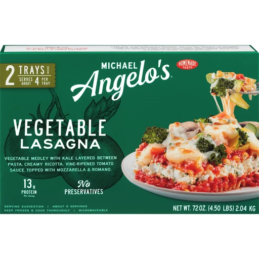 Mchael Angelos Vegetable Lasagna With Kale