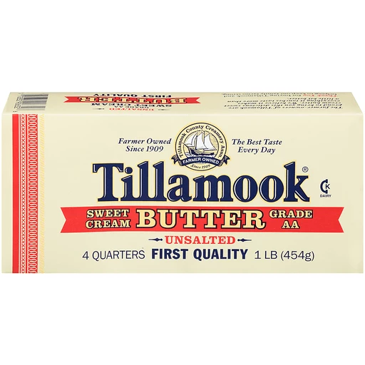Tillamook Unsalted Butter Quarters